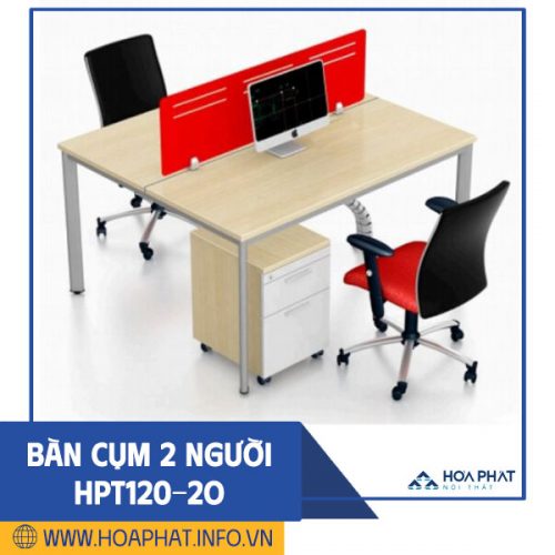 Cụm bàn làm việc 2 người HPT120-2O