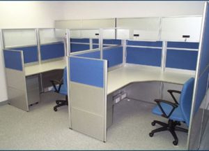 Thiết kế văn phòng với vách ngăn nỉ Thiết kế văn phòng với vách ngăn nỉ