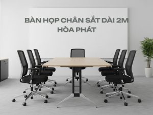 Bàn họp chân sắt dài 2m