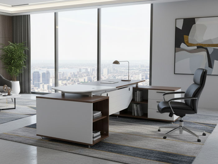 Bàn làm việc giám đốc chân sắt