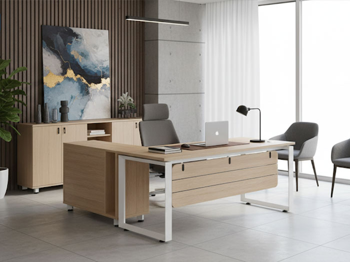 Bàn làm việc giám đốc chân sắt