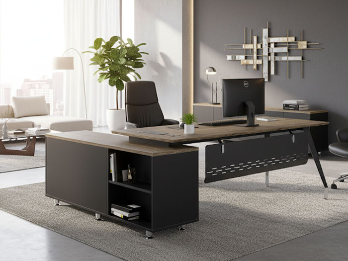 Bàn làm việc giám đốc chân sắt