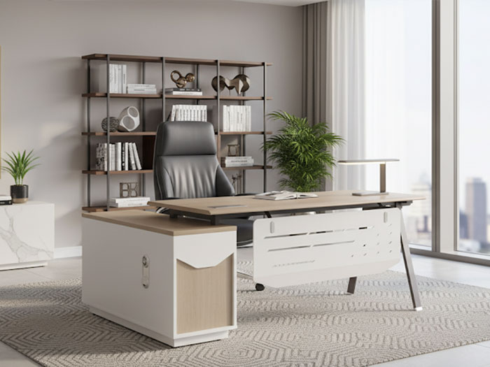 Bàn làm việc giám đốc chân sắt