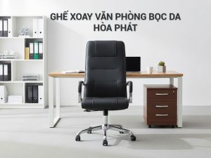 Ghế xoay văn phòng bọc da