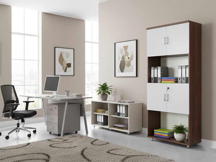 Tủ văn phòng gỗ công nghiệp
