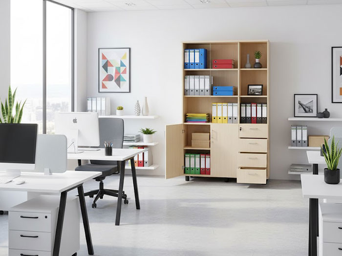 Tủ văn phòng gỗ công nghiệp