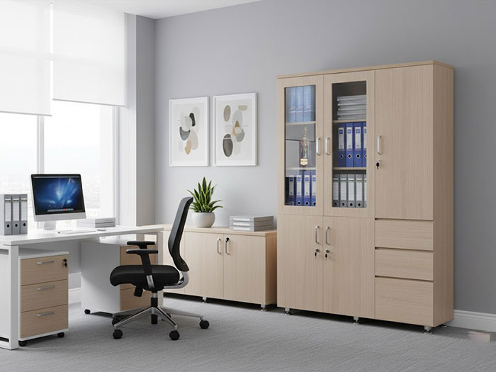 Tủ văn phòng gỗ công nghiệp