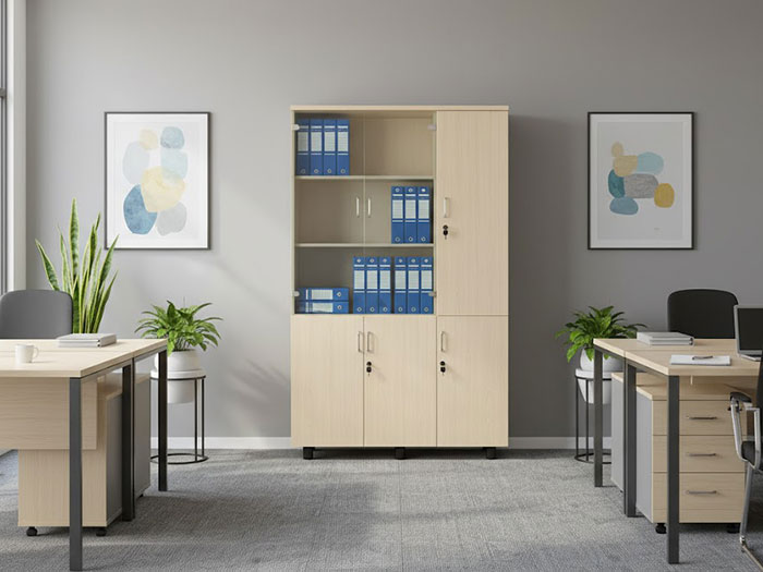 Tủ văn phòng gỗ công nghiệp