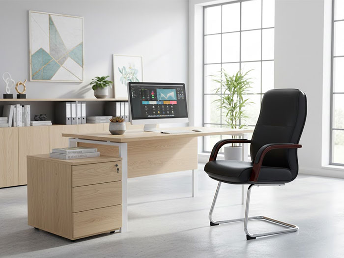 Ghế da văn phòng chân quỳ