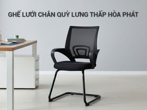 Ghế lưới chân quỳ lưng thấp