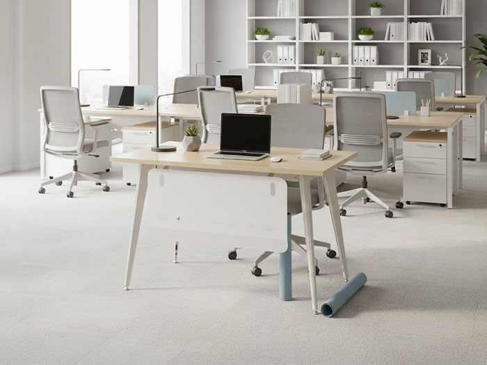 Bàn làm việc 1m2 chân sắt