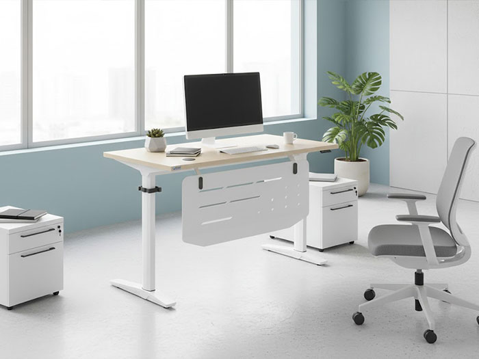 Bàn làm việc 1m2 chân sắt