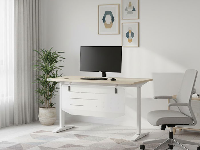 Bàn làm việc nhân viên chân sắt