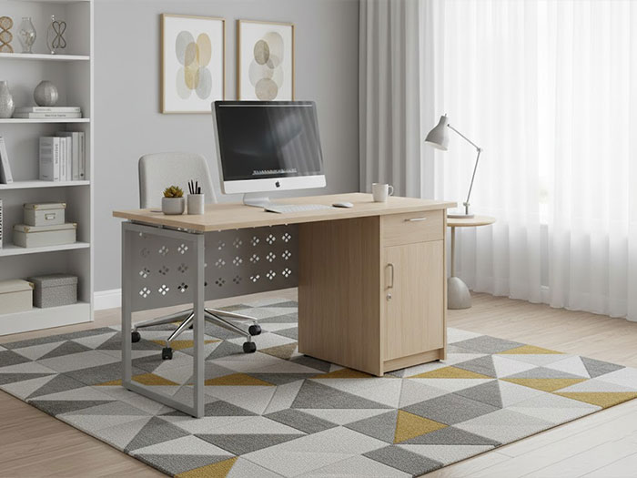 Bàn làm việc nhân viên chân sắt