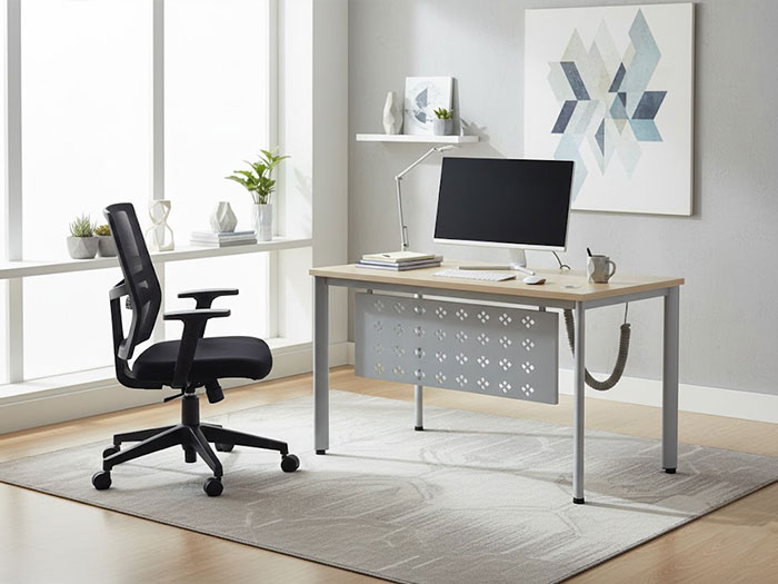 Bàn làm việc nhân viên chân sắt