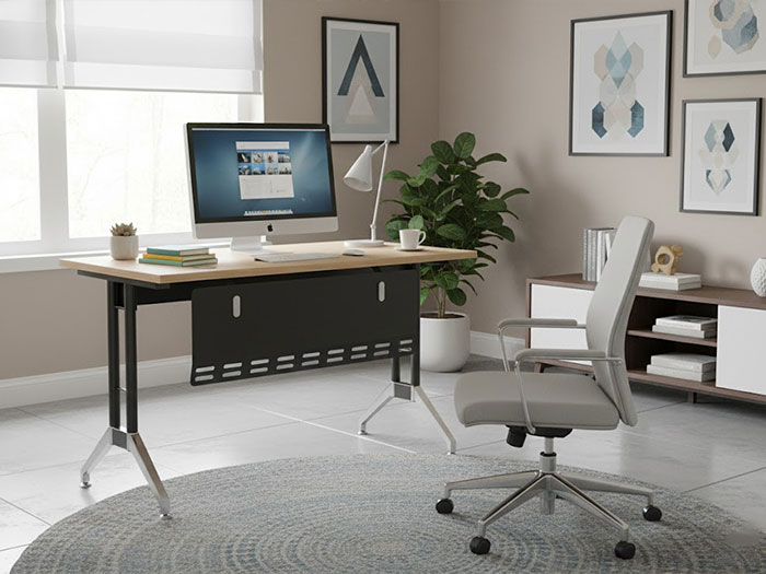 Bàn làm việc nhân viên chân sắt