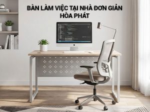 Bàn làm việc tại nhà đơn giản