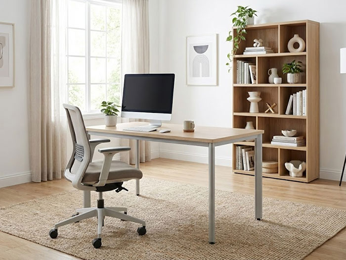 Bàn làm việc tại nhà đơn giản