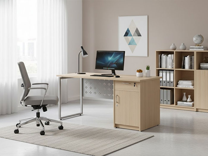 Bàn nhân viên khung chữ U