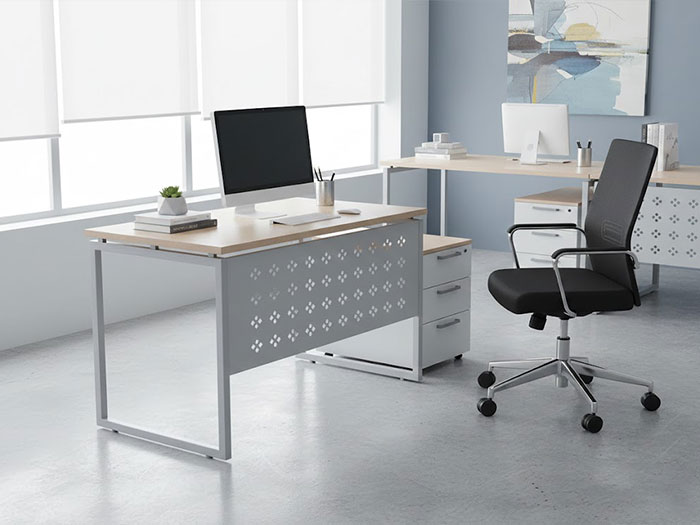 Bàn nhân viên khung chữ U