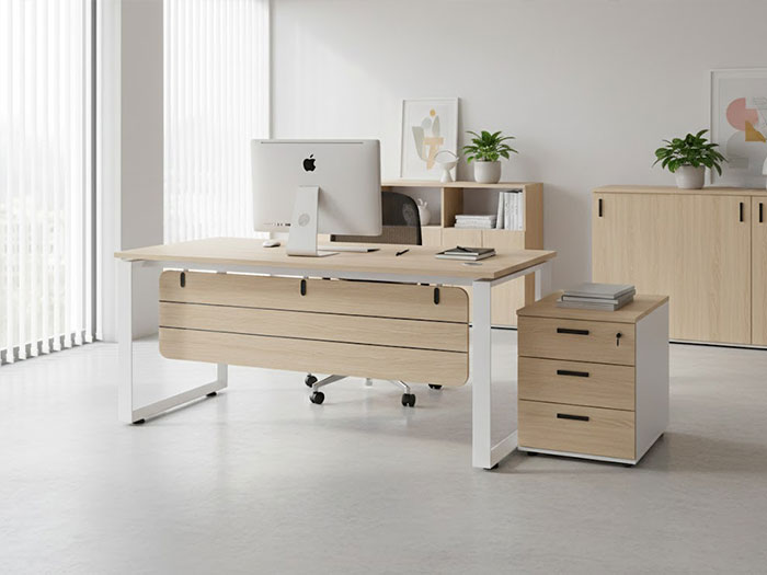 Bàn nhân viên khung chữ U