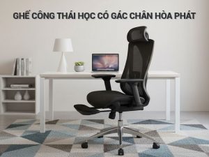 Ghế công thái học có gác chân
