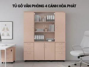 Tủ gỗ văn phòng 4 cánh