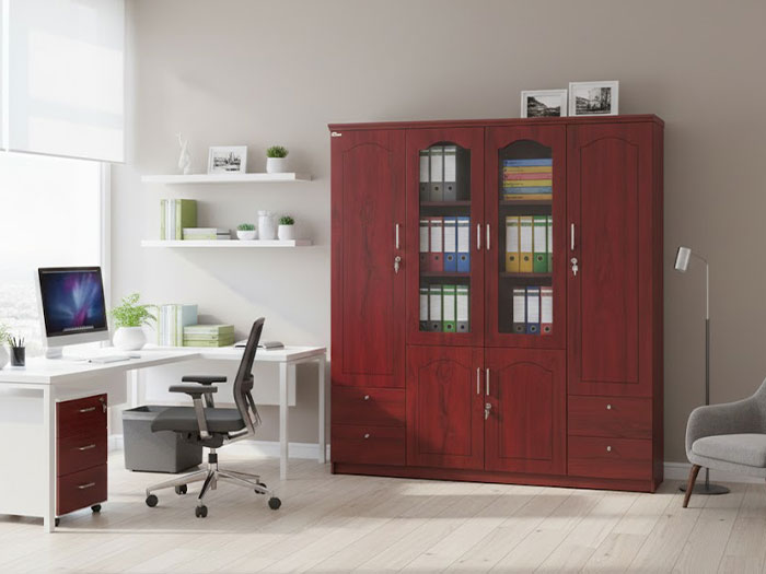 Tủ gỗ văn phòng 4 cánh