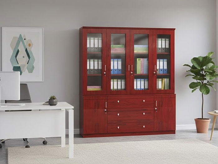 Tủ gỗ văn phòng 4 cánh