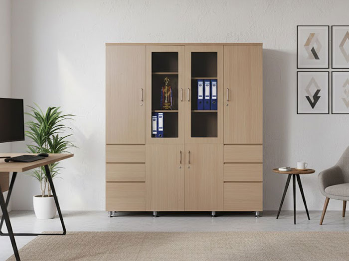 Tủ gỗ văn phòng 4 cánh