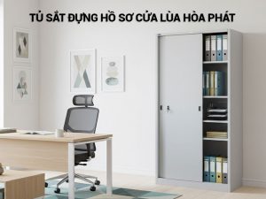Tủ sắt đựng hồ sơ cửa lùa
