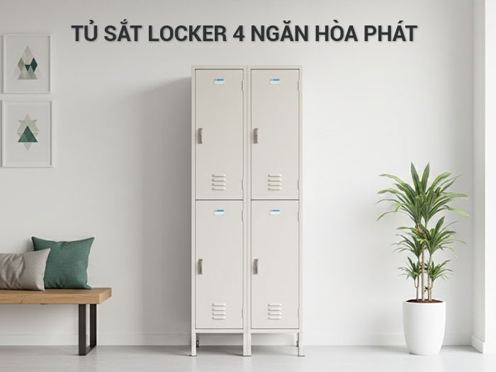 Tủ sắt locker 4 ngăn