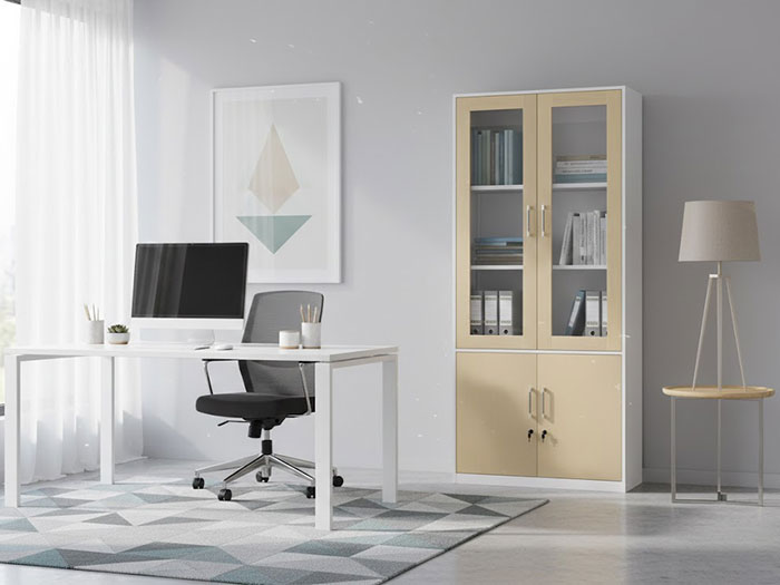 Tủ tài liệu 2 cánh kính