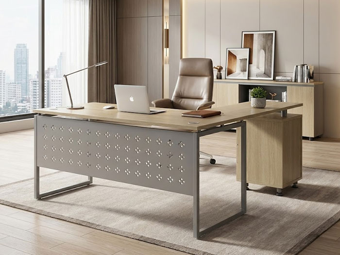 Bàn giám đốc chữ L hiện đại