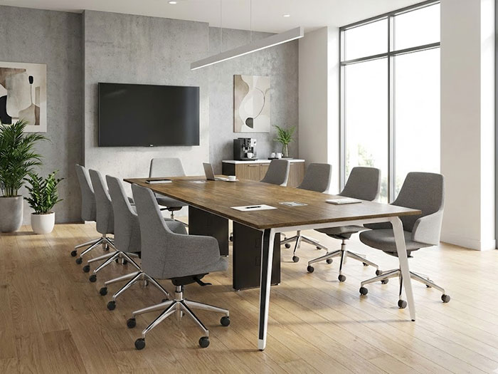 Bàn họp chân sắt 2m4