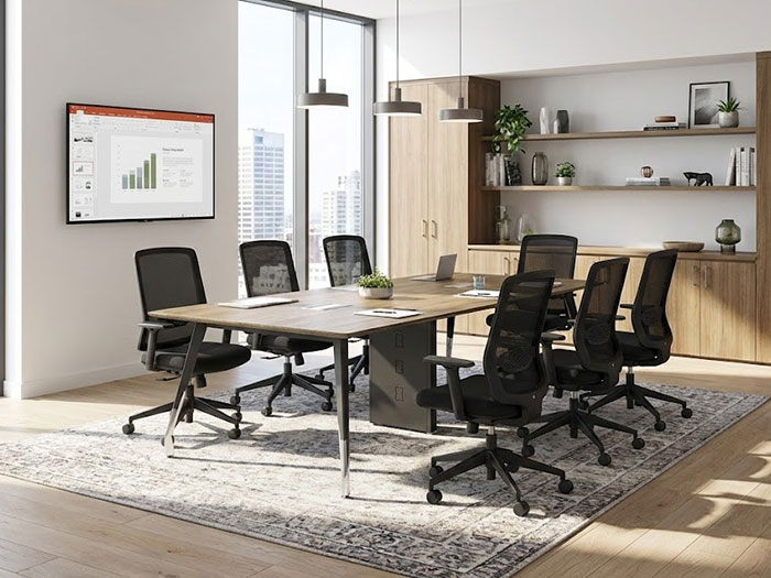 Bàn họp chân sắt 2m4