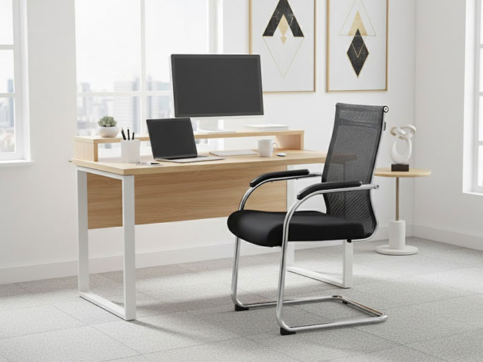 Ghế chân quỳ lưới lưng cao