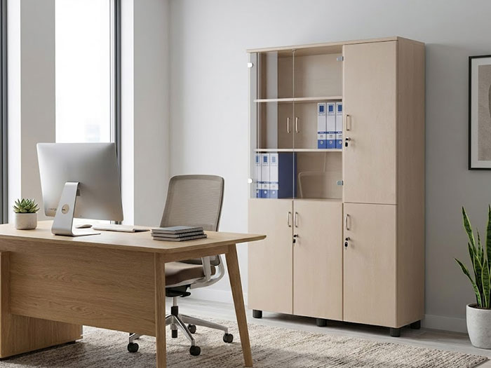 Tủ gỗ văn phòng 3 cánh