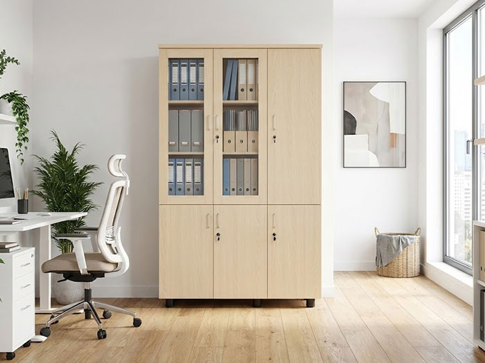 Tủ gỗ văn phòng 3 cánh