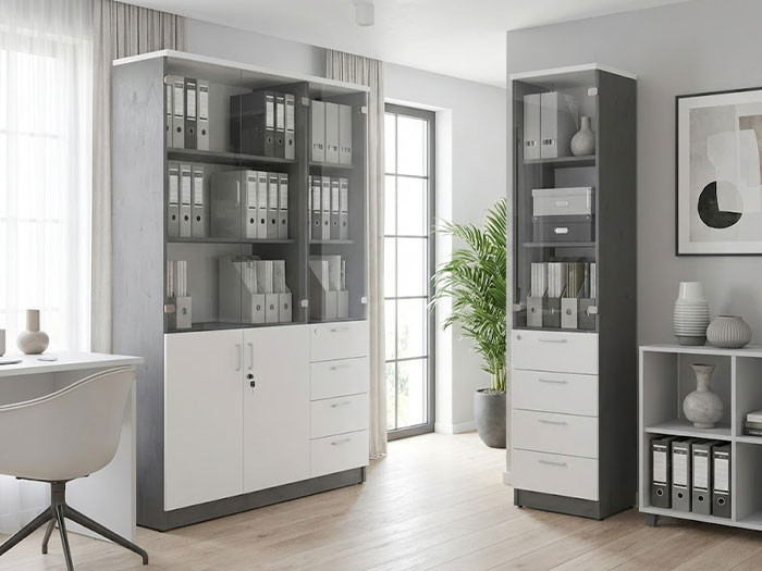 Tủ gỗ văn phòng 3 cánh