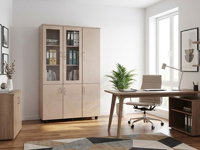 Tủ gỗ văn phòng 3 cánh