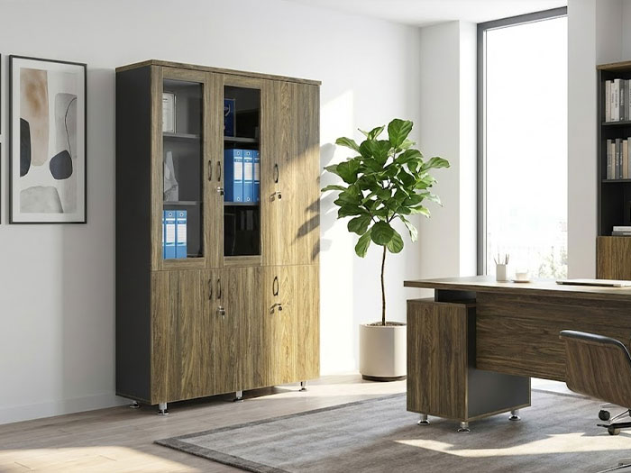 Tủ gỗ văn phòng 3 cánh