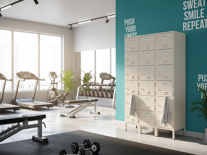Tủ sắt locker phòng gym