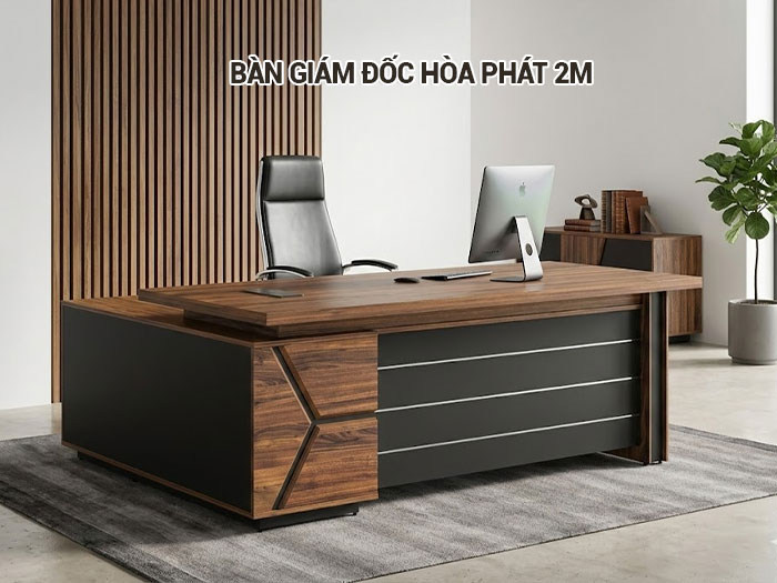 Bàn giám đốc Hòa Phát 2m