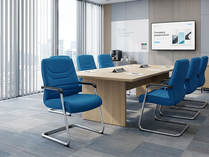 Ghế phòng họp màu xanh