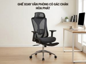 ghế xoay văn phòng có gác chân Hòa Phát