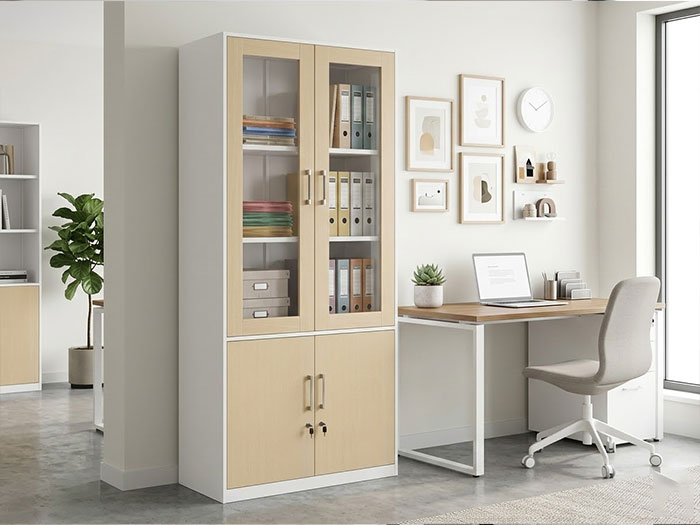 Tủ sắt văn phòng cánh kính