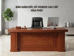 Bàn giám đốc gỗ veneer cao cấp