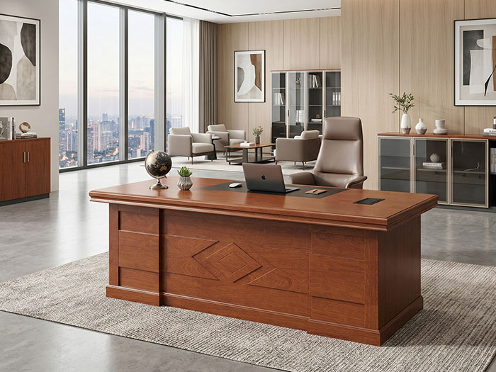 Bàn giám đốc gỗ veneer cao cấp