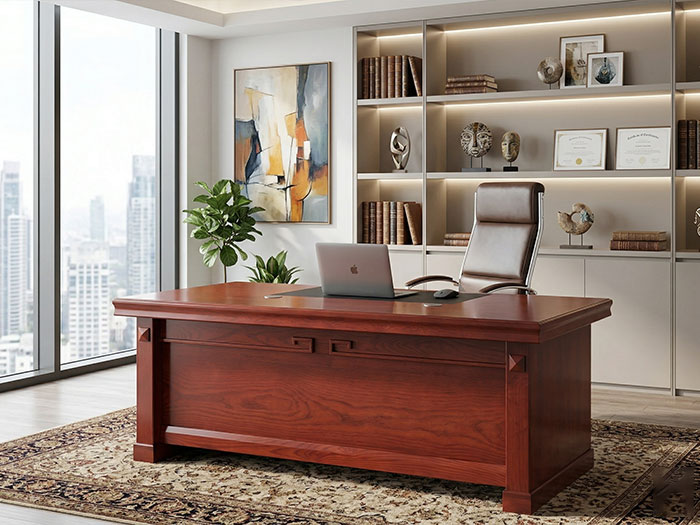 Bàn giám đốc gỗ veneer cao cấp